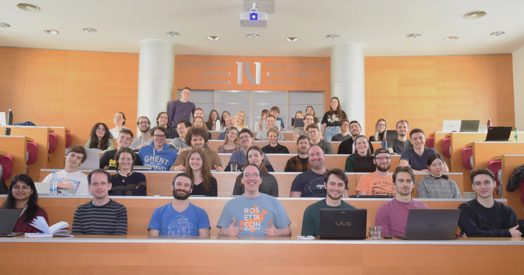 Group photo of participants at the Protein de novo Design Workshop