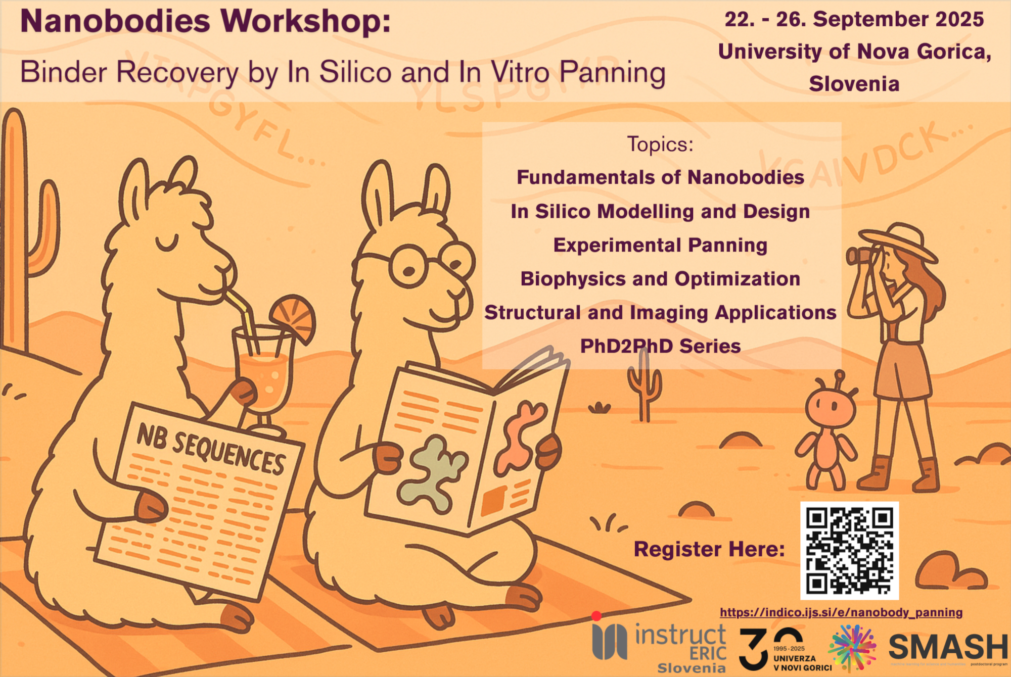 Nanobodies Workshop: Binder Recovery by In Silico and In Vitro Panning (flyer)